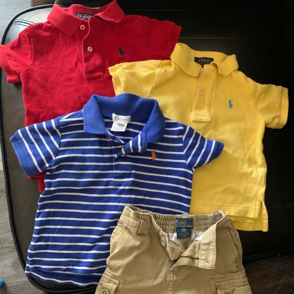 Polo shirts and shorts